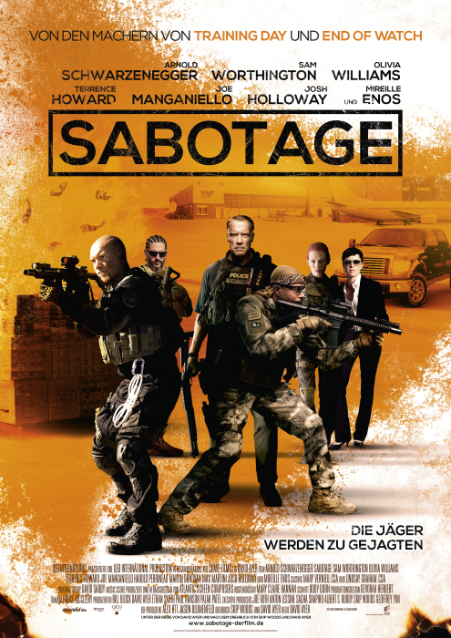 Gewinnspiel: Gewinne ein Fan-Paket zum neuen Arnold Schwarzenegger Action-Thriller "Sabotage"