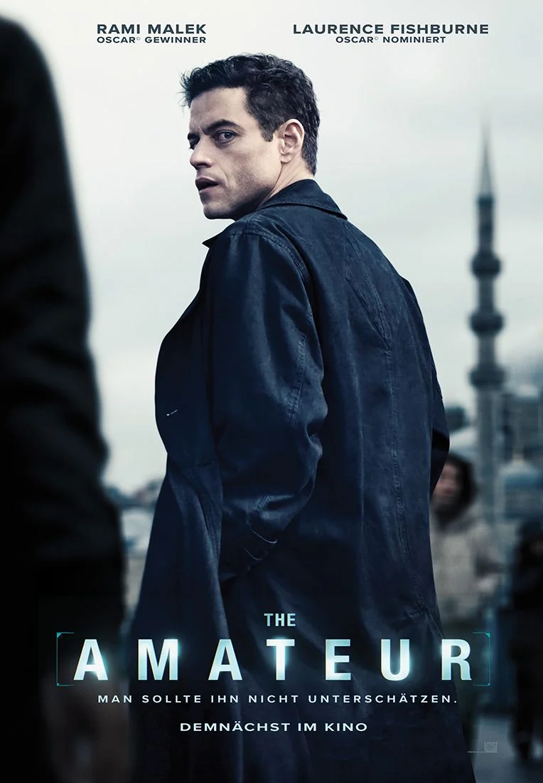 Zum Kinostart des Thrillers "The Amateur" mit Oscar-Gewinner Rami Malek verlosen wir Filmposter