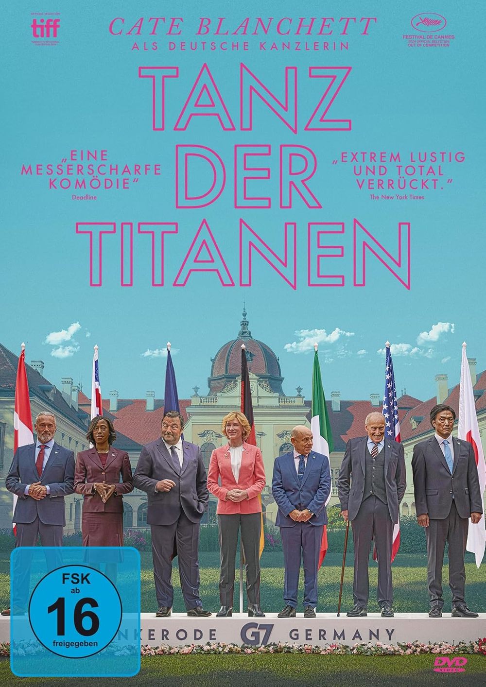 Oscar-Preisträgerin Cate Blanchett als Bundeskanzlerin: Wir verlosen "Tanz der Titanen" auf DVD und BD