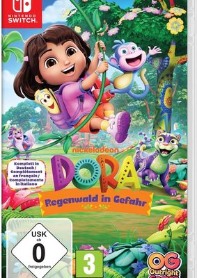 Dora und ihre Freunde stürzen sich ins Abenteuer: Wir verlosen zum Start des Videospiels "Dora: Regenwald in Gefahr" ein schönes Spiele-Paket