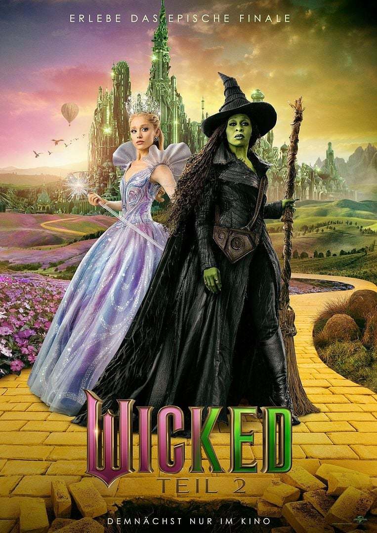 Zurück nach Oz: Wir verlosen zum Kinostart von "Wicked: Teil 2" Kinokarten und ein Ozian Ballon-Überraschung Spielzeugset 