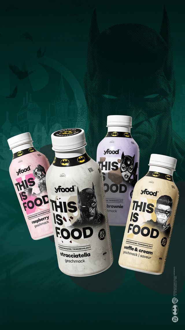 Hunger hat einen neuen Endgegner: Gewinnt eine Box der neuen yfood x Batman Limited Edition!
