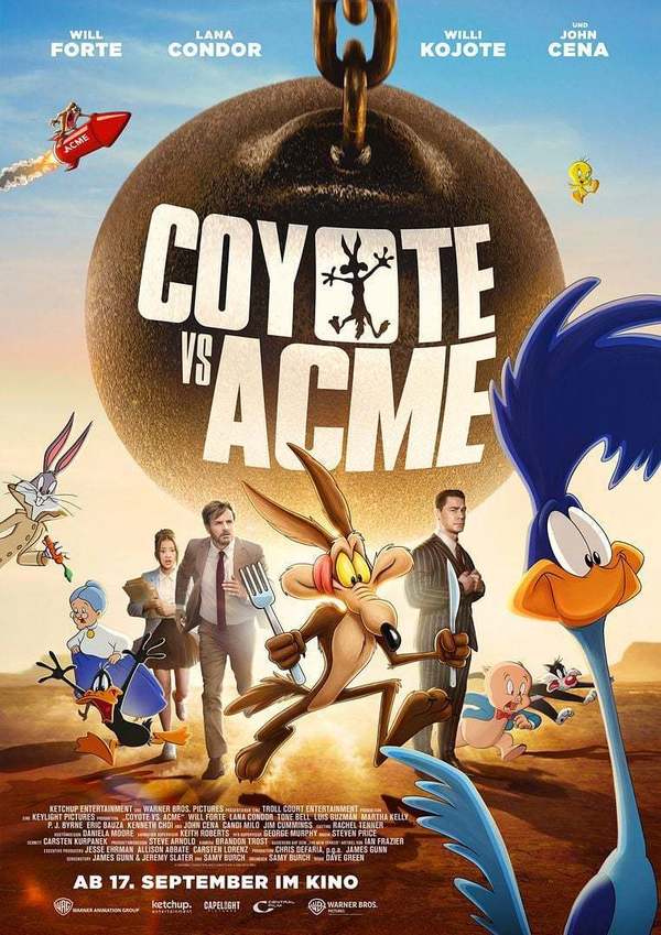 Vom Giftschrank ins Kino: Zum Kinostart von "Coyote Vs. Acme" verlosen wir schöne Fan-Pakete